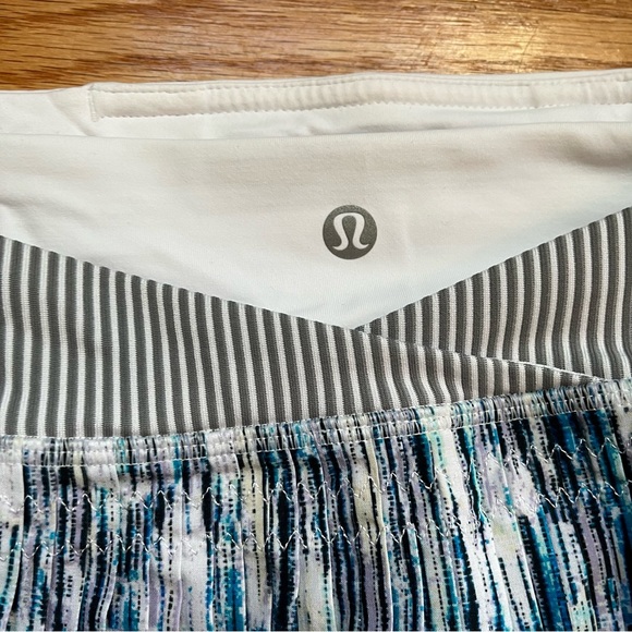 Lululemon Time To Shine Skirt Blurry Belle Multi Battleship White sz 6 - Picture 6 of 8